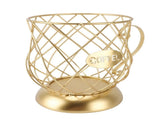 Coffee Pod Holder Innovative Modern Large Capacity Electroplating Metal Capsule Basket for V1294-YM0901-3118240163011