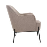 Hugo upholstered armchair light brown V178-67290