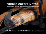 Electric Concrete Saw, 9 in, 2000 W 15 A Motor Circular Saw Cutter with 3.5 in Cutting Depth, V952-D1800W9IN35INLPBQV3