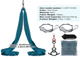 Aerial Silk & Yoga Swing, 8 m Length, Aerial Yoga Hammock Kit with 100gsm Nylon Fabric, Full Rigging V952-DCK822X28MML05J02V0