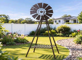 Gardeon Garden Windmill Metal Outdoor Yard Decor 160cm Bronze GWM-B-160CM-BR