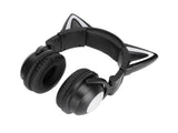Cat Ear Bluetooth Headset Stereo Headset with Microphone LED Cute Cat Headset for Girls babies V1263-JX-2769