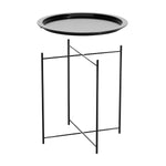 Gardeon Coffee Side Table Steel Outdoor Furniture Indoor Desk Patio Garden ODF-TB-ST606-BK