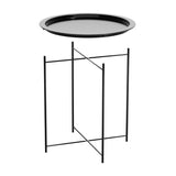 Gardeon Coffee Side Table Steel Outdoor Furniture Indoor Desk Patio Garden ODF-TB-ST606-BK