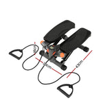 Everfit Mini Stepper with Resistance Rope Aerobic Step Trainer Home Gym 150KG STEPPER-TQ-GR-BK