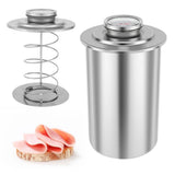 304 Stainless Steel Ham Maker Press With Large Dial Thermometer Ham Press Cooking Tool for deli V1192-AZ-W-24069