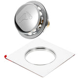 Universal Sink Set of 3 - Practical Drain Plugs, Easy to Clean, Fits Most Bathroom and Kitchen V1369-AZ3-W-12857