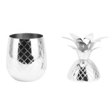 Cocktail Shaker Pineapple Shape Stainless Steel Polished Smooth Surface 500ml for Home Bar Silver V1294-YM0703-3118230139913