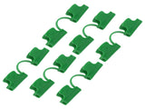 50Pcs Greenhouse Clamp PE Plastic 2 Head Plant Film Clamp Soil Sheet Clip for Horticulture 8mm / V1294-YM0706-3111230226811