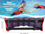 Inflatable Swim Belt Pool Flotation Portable Waist Floatation Aid for Adults Adjustable Training V1259-DP01-A-681
