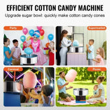 VEVOR Electric Cotton Candy Machine, 1000W Candy Floss Maker, Commercial Cotton Candy Machine with V952-TSMHTJLSWGXMBTCVMV3