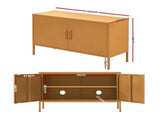 Artiss Buffet Sideboard Metal Cabinet - BASE Yellow AI-LOCKER-LD-YE