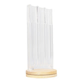 Coffee Capsule Holder Acrylic Bamboo Wood 48 Holes Rotatable Pod Rack Stand for Home V1294-YM0523-3113220037911