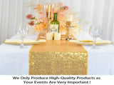 10 Pieces-12 x108 Gold-Sequin-Table-Runners Wedding Party Catering Event Gold Table Runner Gold V1370-AZ4-01562