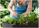 Dark Brown Easy Grow Planter Bed Brown with Water Gauge and Drainage System LSB-69041