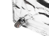 Grocery Bag On Wheels Collapsible Shopping Grocery Bag with Wheels for Laundry Camping Moving Silver V1294-YM0901-3117250215311