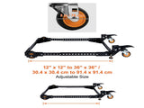 Mobile Base, 295.5 kg Capacity, Adjustable from 304 x 304 mm to 914 x 914 mm, Heavy Duty Universal V952-JJYDDZ650LBSLTP7RV0