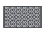Gardeon Outdoor Rugs 274x366cm Large Carpet Reversible Area Mat PP Dual-Sided Patio Rug OR-9X12FT-OGEE-GY