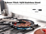 600F Heat Resistant 16in Silicone Cooking Tongs with Non Stick Rubber Tips and 12" Kitchen V1258-DP02-C-382