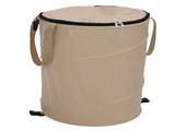 Camping Trash Can with Zippered Lid 24 Gallons Large Capacity Foldable Portable Garden Garbage V1294-YM0901-3111240240812