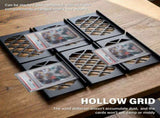 Trading Card Display Riser, Integrated Bending Molding, Raised Edge Guards, for Storing Phone V1369-AZ3-W-12262