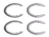 4pcs Horseshoes Aluminum Alloy Light Weight Reliable Practical Horse Riding Accessory for Racecourse V1294-YM0523-3111220079612