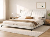 Artiss King Size Bed Frame with Adjustable Headboard, PU Leather BFRAME-H-FLEX-K-BG-ABC