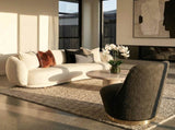 Interior Ave - Chateau Swivel Accent Chair - Charcoal Boucle V355-IA-ACC-CHS-CGY