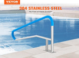 Pool Handrail 55 x 32 inch Stainless Steel with Base Plate for Spas V952-BXGYCFSDDB554Q8KLV0