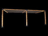 Roof Pergola Gazebo Shed Matte Black Steel Brackets and Black Screens DIY Kits V63-848331