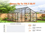 15 Pack Polycarbonate Greenhouse Panels, 2' X 4' X 0.24'' Roof Panels Sheets, Waterproof UV V952-SLWDBBSTM15JKN5ETV0