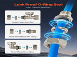 Air Compressor Line Kit, 100FT x 3/4", HDPE-Aluminum Compressed Air Piping System, Leak-Proof, V952-YSKQGDXT34INQP8IVV0