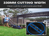 POWERBLADE 350CX 20V 13" Cordless Lawn Mower Kit, Fast Charger, 4Ah Battery, 5 Height, Brushless V219-MOWCLSPB1C3A