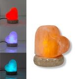 USB Colour Changing Salt Himalayan Lamp - Heart Love Shape Pink Rock LED Light V238-SUPDZ-43047495750
