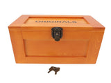 Desktop Wooden Storage Box Multifunctional Wood Container Box with Lock and Keys for Sundries V1294-YM0901-3117240165812