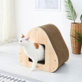 Yaomi Wood Triangle Cat Scratcher Sofa Pet Bed V274-PET-ZS-CTTRIHS