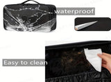 **Large Waterproof Makeup Organizer Adjustable Dividers, Detachable Brush Holder, Multi-Compartment V1102-HZSNB001