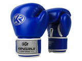 Blue And Silver Durable 10oz PU Leather Boxing Gloves - Padded & Ventilated for Training V888-ELOSUNG27000