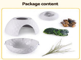 i.Pet Cat Litter Box Hidden Litter Tray Enclosure Planter Furniture House White PET-CLB-PLANT-WH