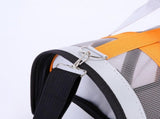 Size L Blue And White Foldable Pet Carrier Bag - Lightweight, Breathable, and Spacious for All V888-ELOSUNG21997
