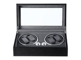 Embellir Watch Winder Automatic Double Watch Winder Box LED Black WBX-WIN-4WD-6SL-BK