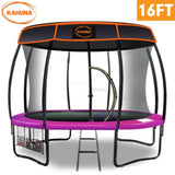 Kahuna Trampoline 16 ft with Roof Set - Pink TRA-KAH-16-PK-RF