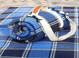Waterproof Picnic Blanket Beach Outdoor Camping Mat Large Foldable Blue V1308-DSZKI-932-3