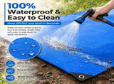118" x 78.7" Heavy Duty Pool Ground Tarp for Inflatable Tanning Pool, Waterproof & UV Resistant V1192-AZ-W-18103