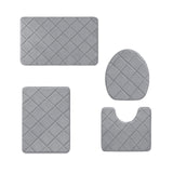 Clearance Tyidzon Bathroom Rugs 4 Piece Ultra Soft & Non-Slip Memory Foam Bath Mats for Bathroom, V1189-LWWAL-20260325-01696