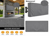 Weatherproof Outdoor TV Cover for Wall-Mounted Flat Screens Waterproof, Dustproof, and V1341-ZY-FZHGM7AJ-I-GREY
