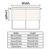 2 Pack Blackout Kitchen Curtains Grey, 106 x 91 cm V1188-MS-604-007-3