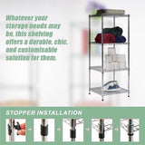 Modular Wire Storage Shelf 600 x 600 x 1800mm Steel Shelving V63-841221