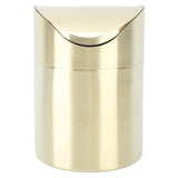 Desktop Trash 304 Stainless Steel Fingerprint Proof Compact Space Saving Mini Countertop Trash V1294-YM0703-3117230100511
