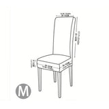 Chair Covers for Dining Chairs Set of 4, Super Stretch Waterproof Kitchen Chair Covers Thickened V1192-AZ-W-3543